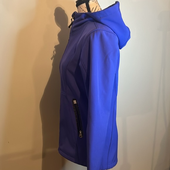 Sears vintage Women's Blue Hooded Jacket - Picture 6 of 8